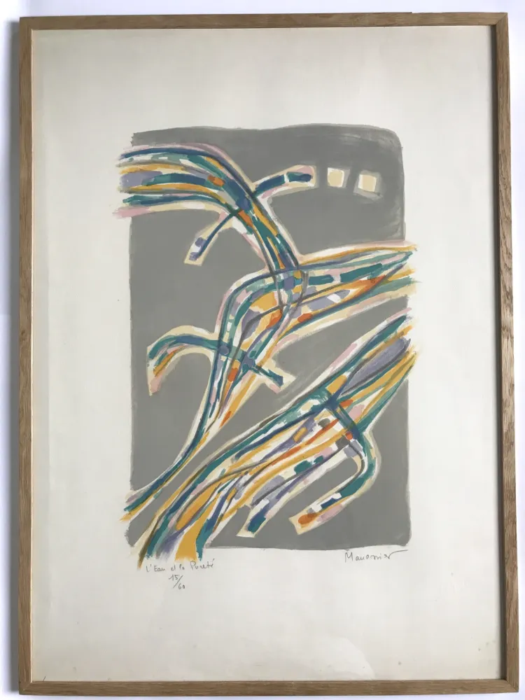 Lithographie Manessier - L'Eau et la pureté