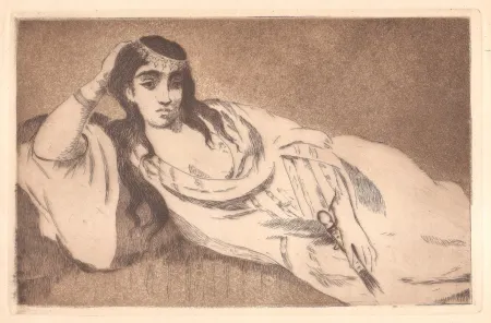 Radierung Und Aquatinta Manet - Odalisque (L'odalisque couchée)