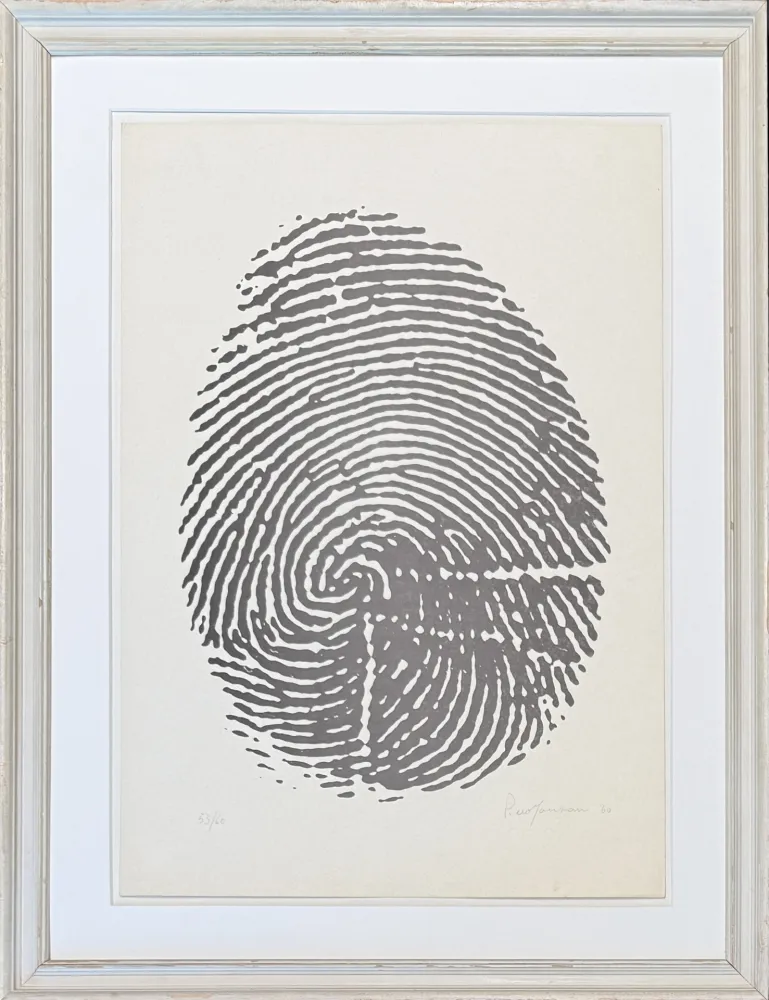 Keine Technische Manzoni - Piero Manzoni (1933-1963) - Left thumbprint - Photolithograph on paper - 1960