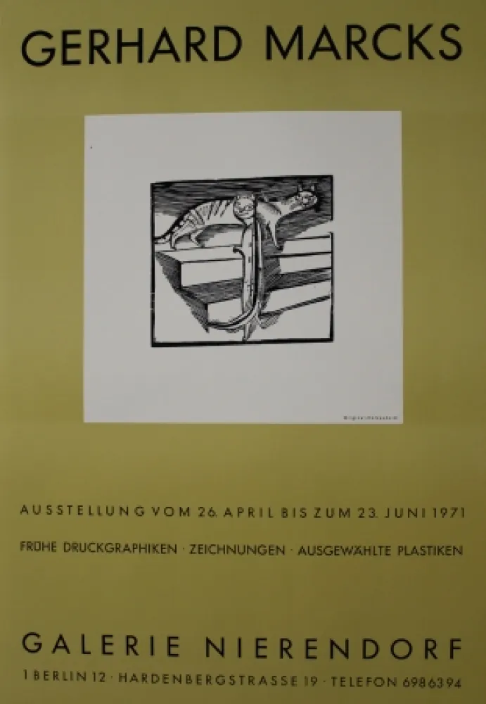 Holzschnitt Marcks - Die kleinen Katzen / The Little Cats