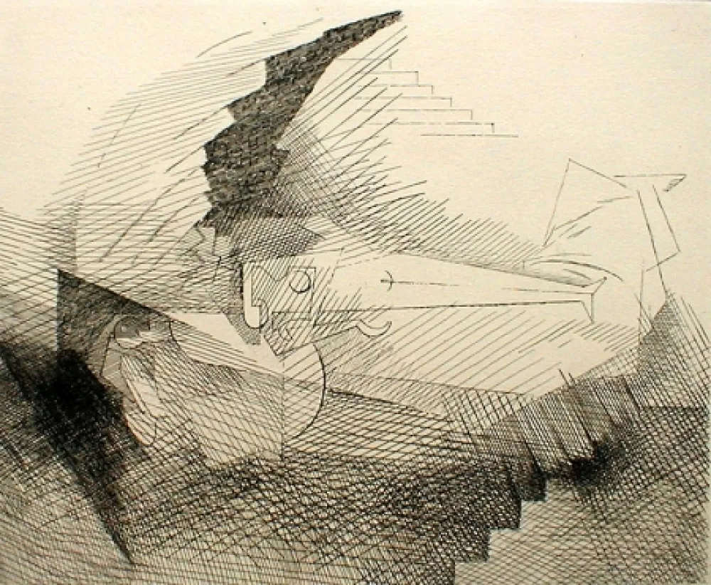 Radierung Marcoussis - Celle que J'amais seul m'aime encore