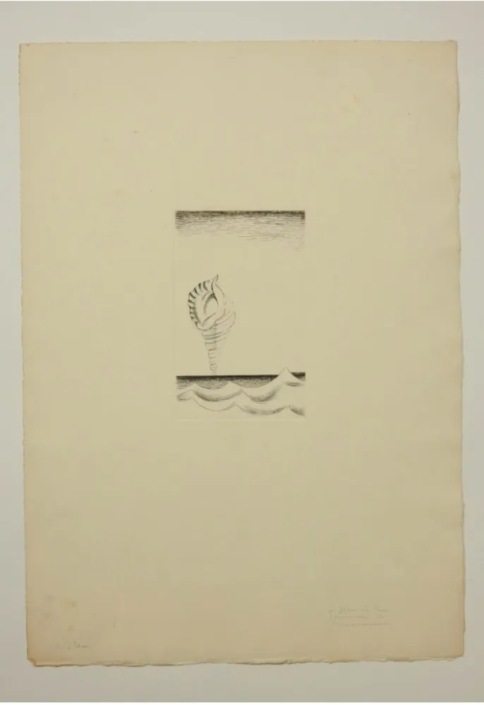 Radierung Marcoussis - Chantre, planche 8 pour « Alcools »