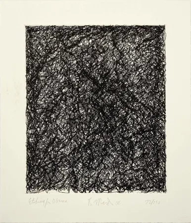 Stich Marden - Etching for Obama from the Artists for Obama Portfolio