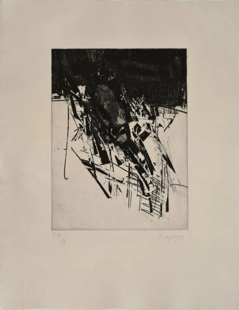 Radierung Marfaing - Sans titre