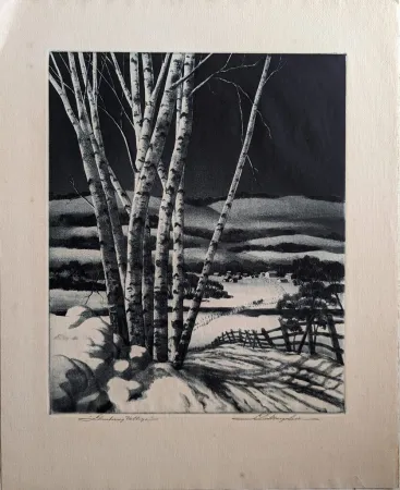 Radierung Und Aquatinta Margolies - Slumbering Meadows (or 