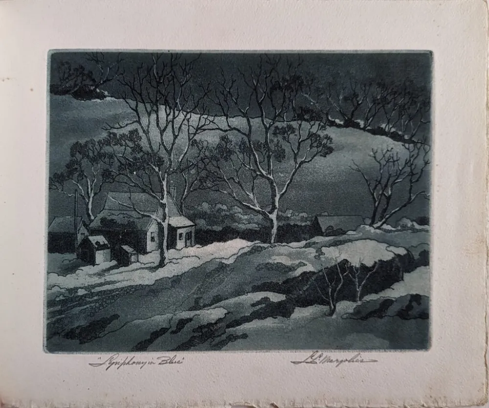 Radierung Und Aquatinta Margolies - Symphony in Blue