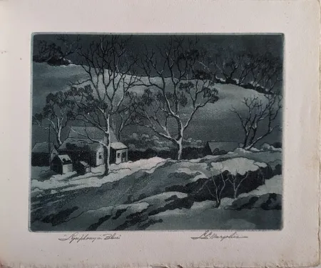 Radierung Und Aquatinta Margolies - Symphony in Blue