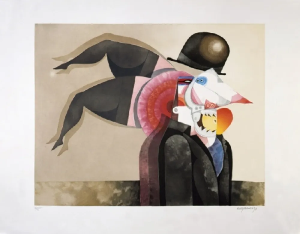 Aquatinta Marin - Le grand dévorateur