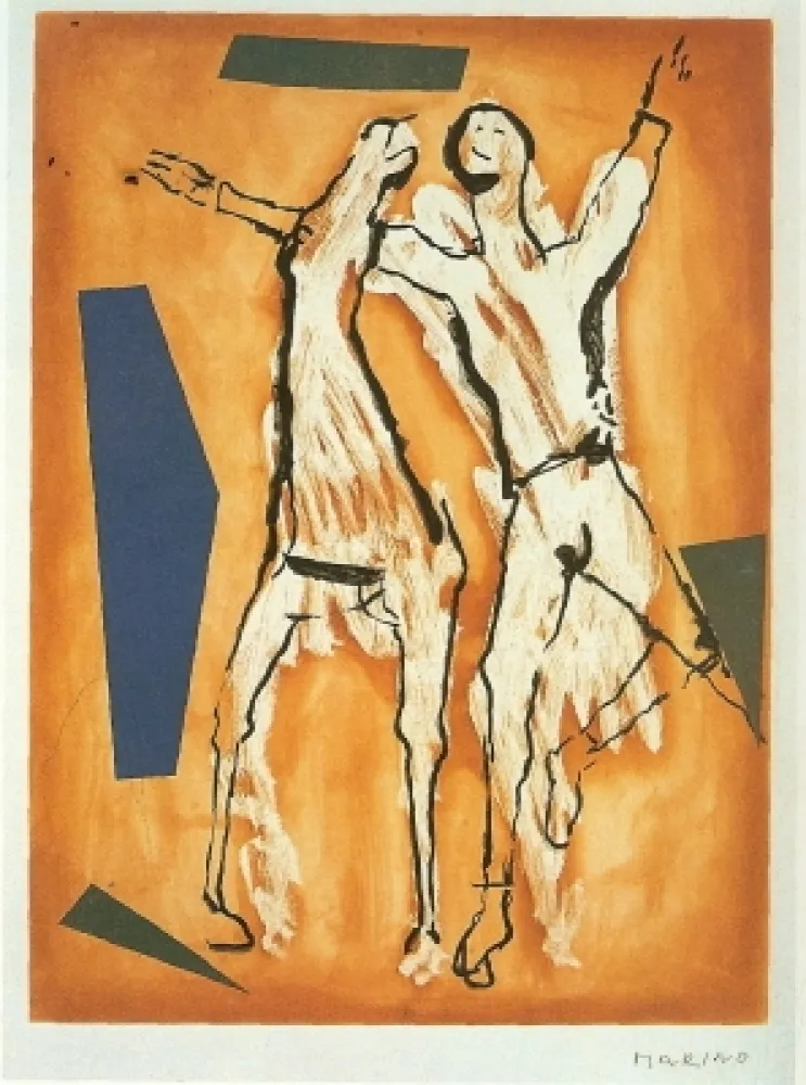 Aquatinta Marini - Cavaliere ECavllo