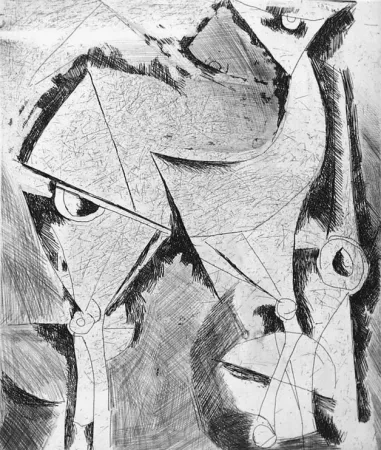 Radierung Marini - Cavallo