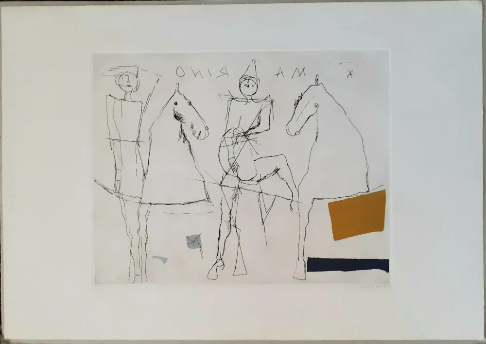 Aquatinta Marini - Giocoliere sopra