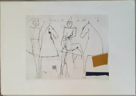 Aquatinta Marini - Giocoliere sopra