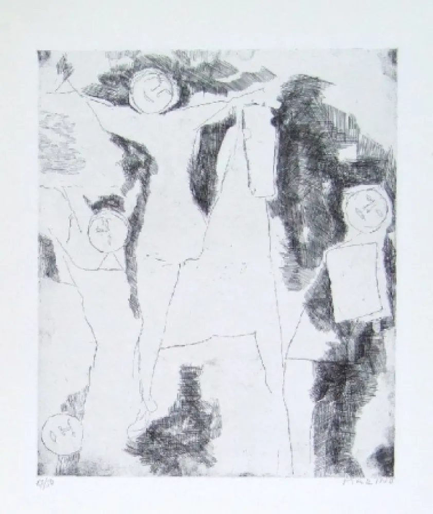 Radierung Marini - Giocolieri