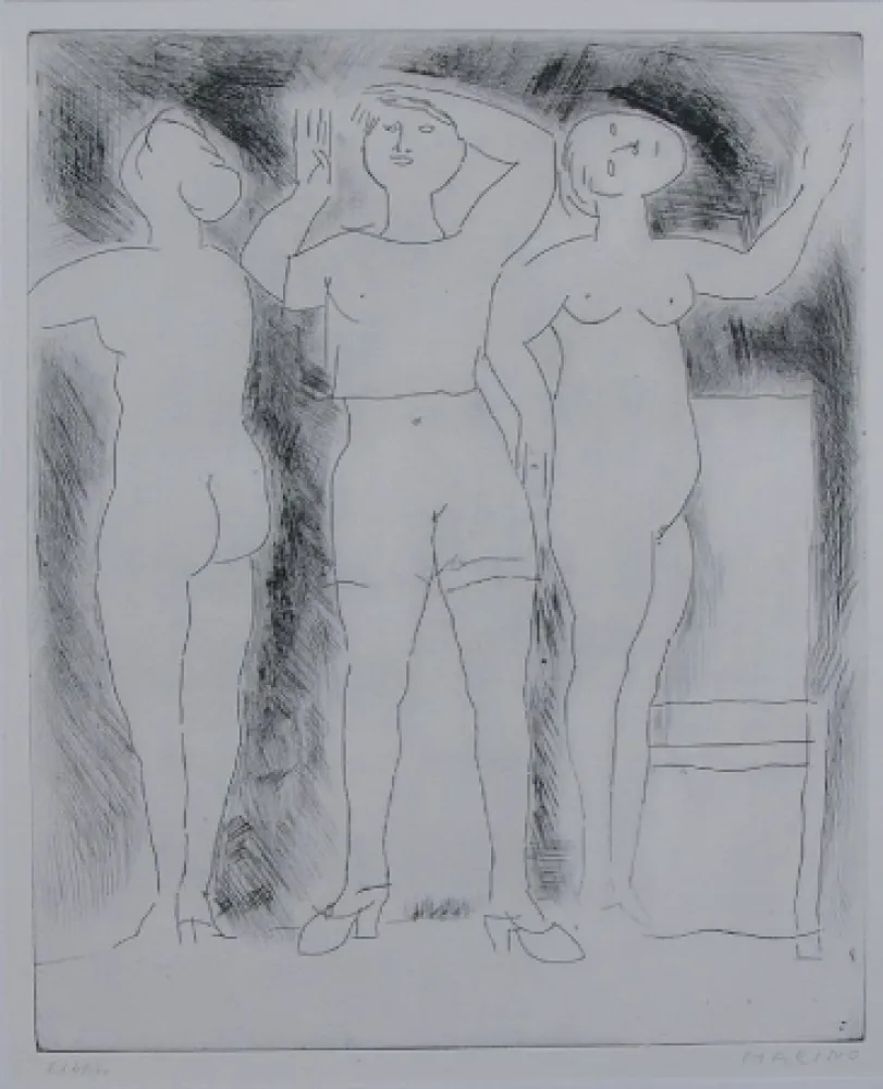 Radierung Marini - Idea della verginità