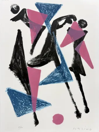 Lithographie Marini - Le Cheval au Manege