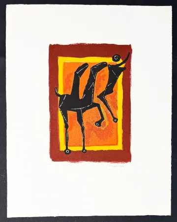 Stich Marini - Marino Marini (1901–1980) - Giocoliere - Colour etching and aquatint on Arches paper - 1977