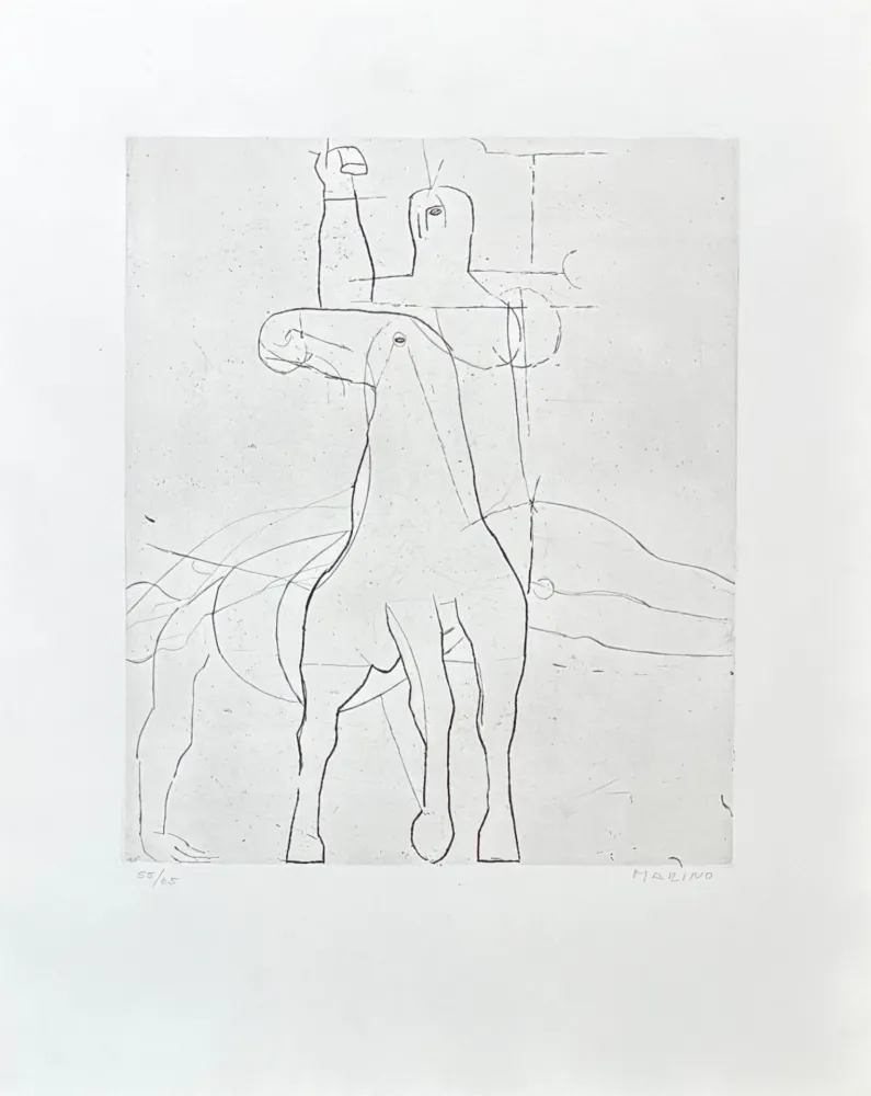Stich Marini - Marino Marini (1901-1980) - Giocoliere - etching on paper - 1950