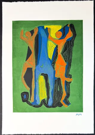 Stich Marini - Marino Marini (1901–1980) - MARINO FROM GOETHE - Color drypoint etching and aquatint on Arches paper - 1979