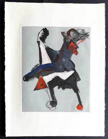 Stich Marini - Marino Marini (1901–1980) - MARINO FROM SHAKESPEARE I - Color drypoint etching and aquatint on paper - 1977