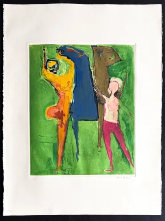 Stich Marini - Marino Marini (1901–1980) - MARINO FROM SHAKESPEARE I - Color drypoint etching and aquatint on paper - 1977