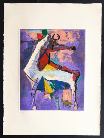 Stich Marini - Marino Marini (1901–1980) - MARINO FROM SHAKESPEARE I - Color drypoint etching and aquatint on paper - 1977