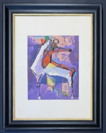 Kaltnadelradierung Marini - Marino Marini ( 1901 - 1980) - MARINO FROM SHAKESPEARE I - Etching, drypoint and aquatint in 28 colours - 1977