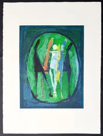 Stich Marini - Marino Marini (1901–1980) - MARINO FROM SHAKESPEARE II - Color drypoint etching and aquatint on paper - 1978