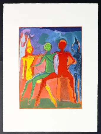 Stich Marini - Marino Marini (1901–1980) - MARINO FROM SHAKESPEARE II - Color drypoint etching and aquatint on paper - 1978