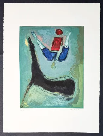 Stich Marini - Marino Marini (1901–1980) - MARINO FROM SHAKESPEARE II - Color drypoint etching and aquatint on paper - 1978