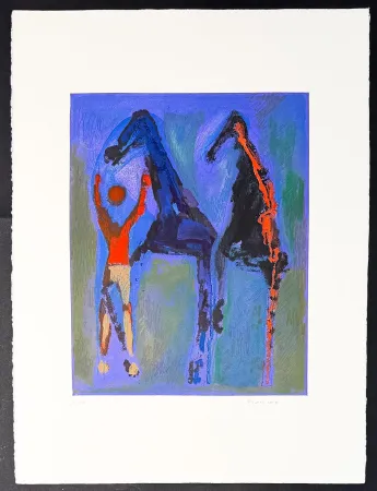 Stich Marini - Marino Marini (1901–1980) - MARINO FROM SHAKESPEARE II - Color drypoint etching and aquatint on paper - 1978