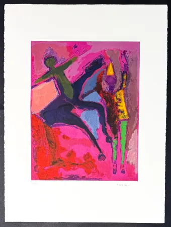 Stich Marini - Marino Marini (1901–1980) - MARINO FROM SHAKESPEARE II - Color drypoint etching and aquatint on paper - 1978