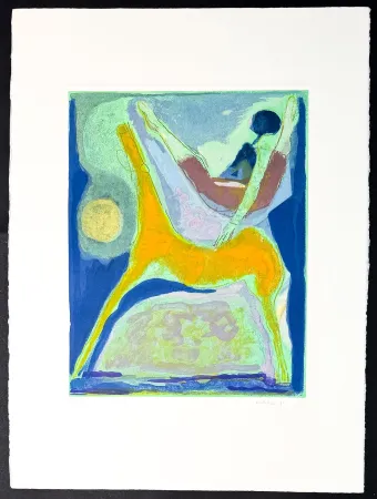 Stich Marini - Marino Marini (1901–1980) - MARINO FROM SHAKESPEARE II - Color drypoint etching and aquatint on paper - 1978