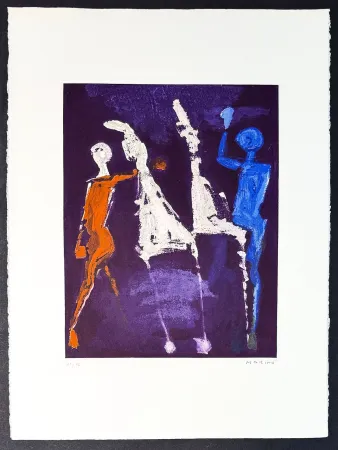 Stich Marini - Marino Marini (1901–1980) - MARINO FROM SHAKESPEARE II - Color drypoint etching and aquatint on paper - 1978