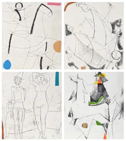 Stich Marini - Marino Marini (1901–1980) - Tout près de Marino - 10 aquatint etchings on paper - 1971