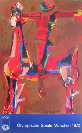 Lithographie Marini - Olympia 1972, original colourlithograph