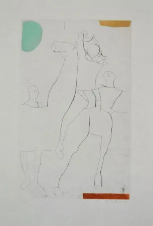 Radierung Und Aquatinta Marini - Portfolio A-135 Giocolieri