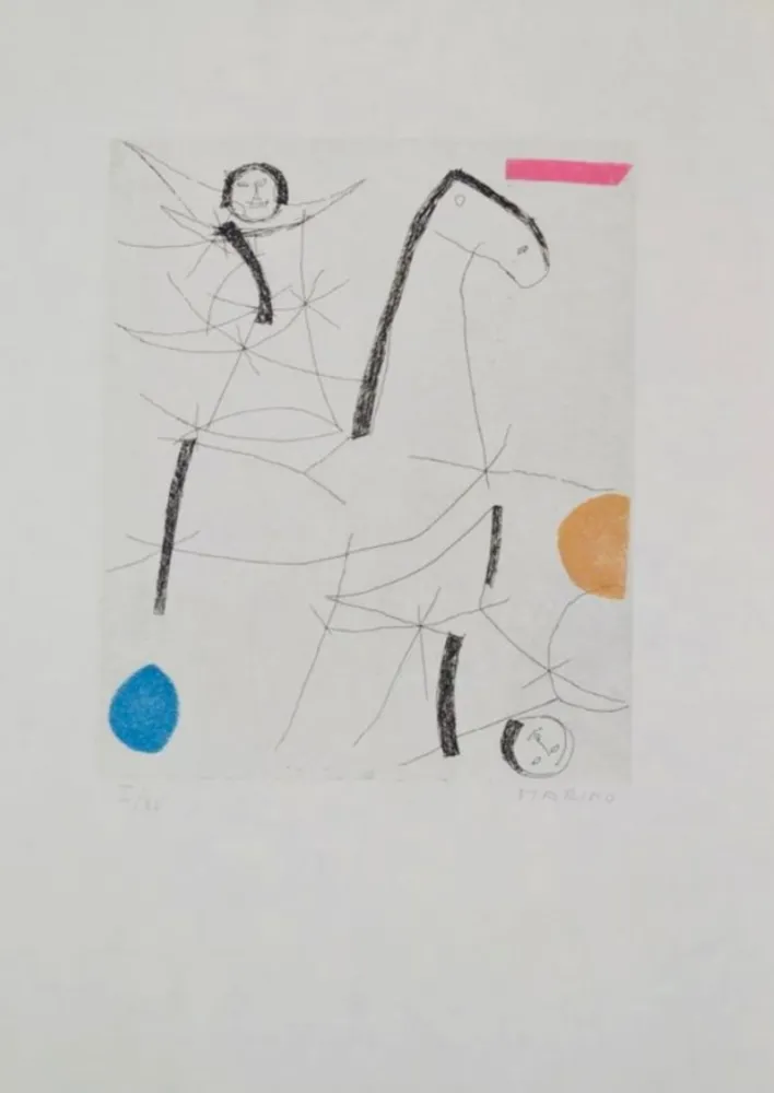 Radierung Und Aquatinta Marini - Portfolio A-137 Toute De Marino