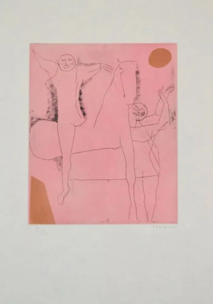 Radierung Und Aquatinta Marini - Portfolio A-138 Giocolieir