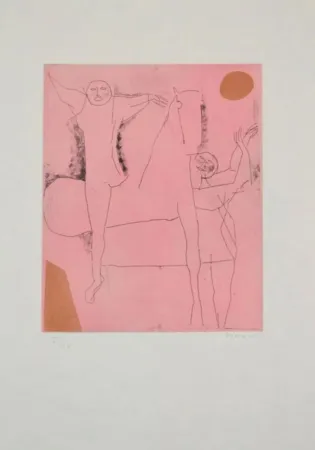 Radierung Und Aquatinta Marini - Portfolio A-138 Giocolieir