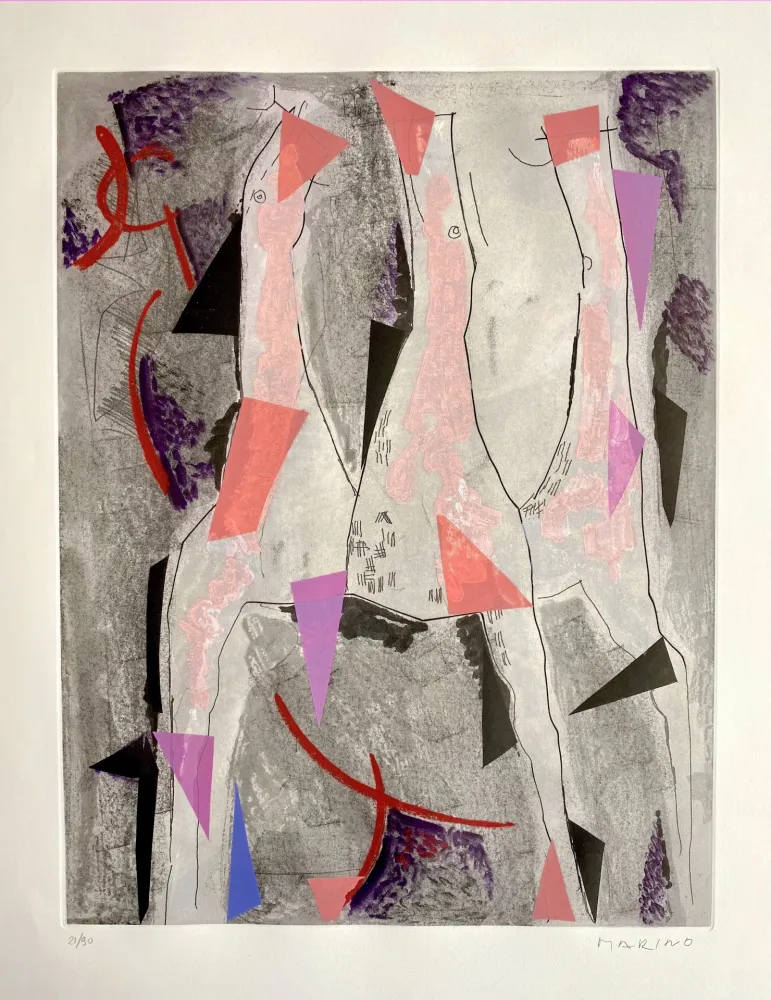 Aquatinta Marini - Tre Cavalli