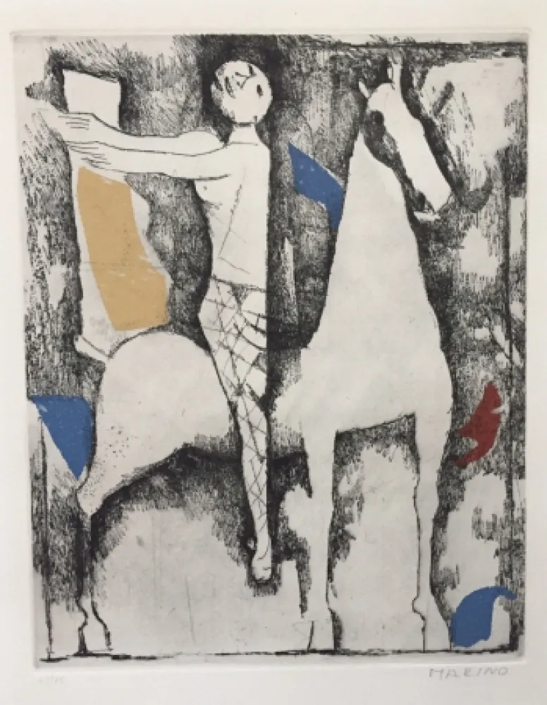 Radierung Und Aquatinta Marini - Trovatore