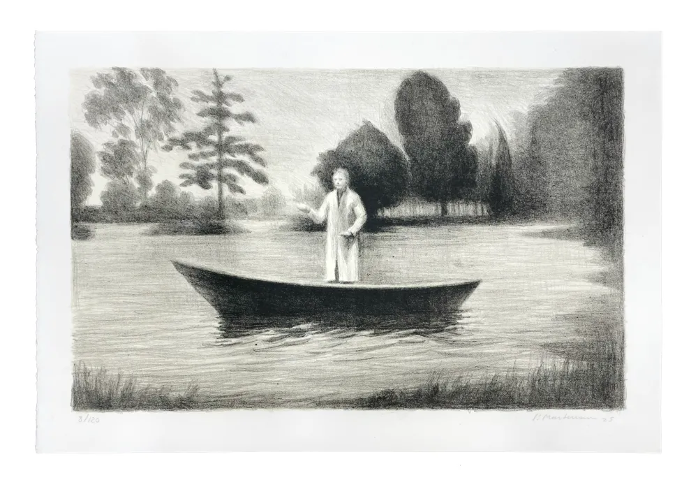 Lithographie Martensen - Boat