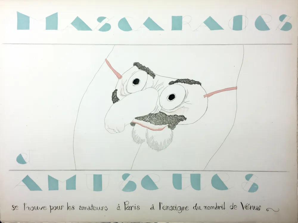 Illustriertes Buch Martin - MASCARADES ET AMUSETTES (ex. avec double état des illustrations). ‎ 1933.