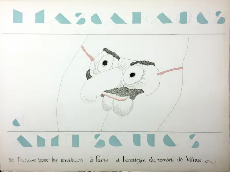 Illustriertes Buch Martin - MASCARADES ET AMUSETTES (ex. avec double état des illustrations). ‎ 1933.