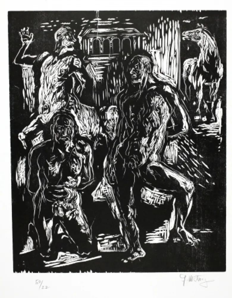 Holzschnitt Martinz - Ilyade