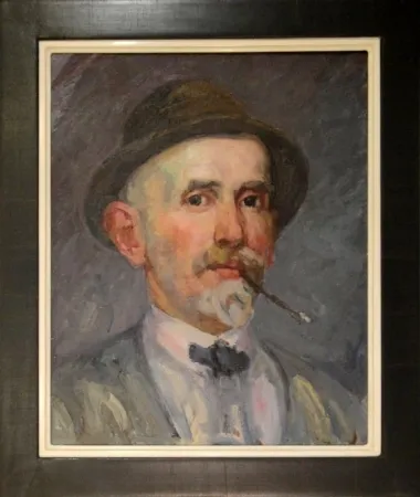 Keine Technische Marxer - Selbstporträt mit Hut und Brisago