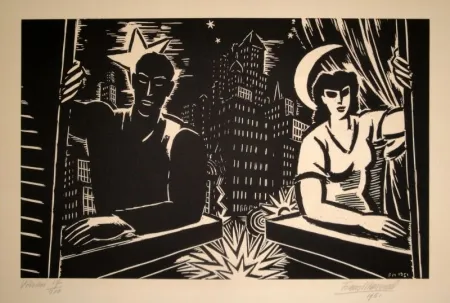 Holzschnitt Masereel - Voisins