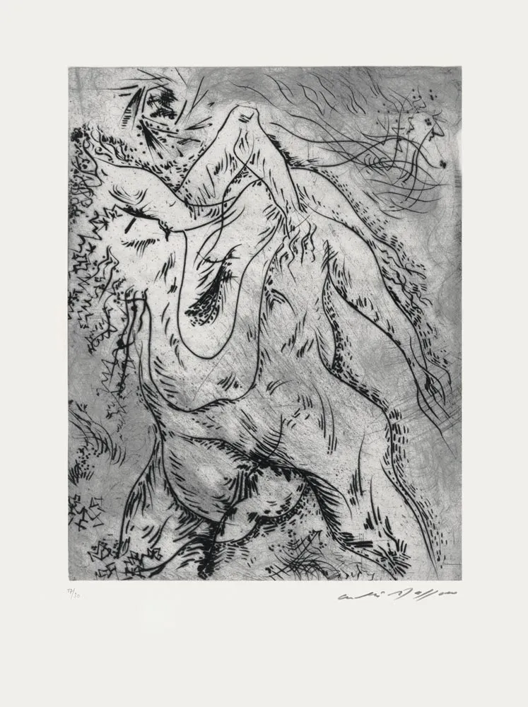 Radierung Masson - Arbres enlacés