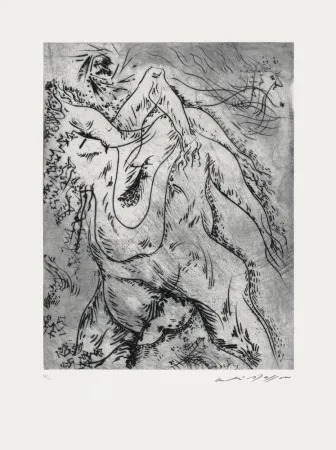 Radierung Masson - Arbres enlacés