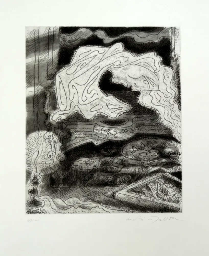 Radierung Masson - Chambre hantée